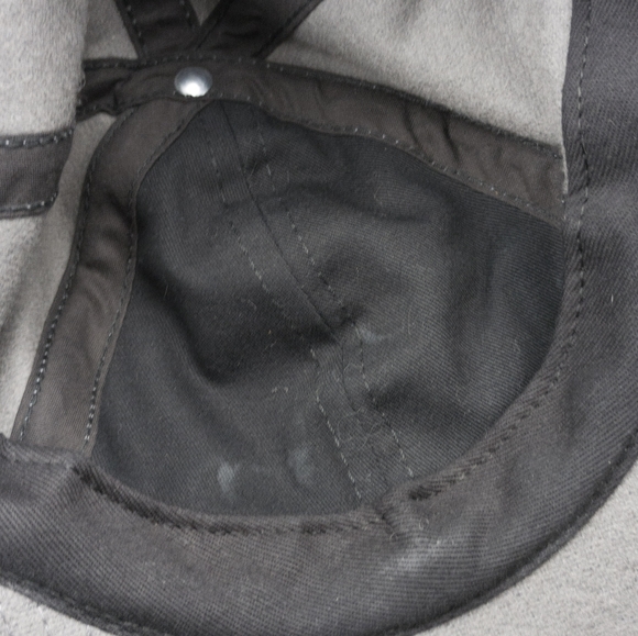 DESO Supply Co Hat Cap USA Adjustable Leather Strap Gray & Red Unisex - Picture 7 of 8